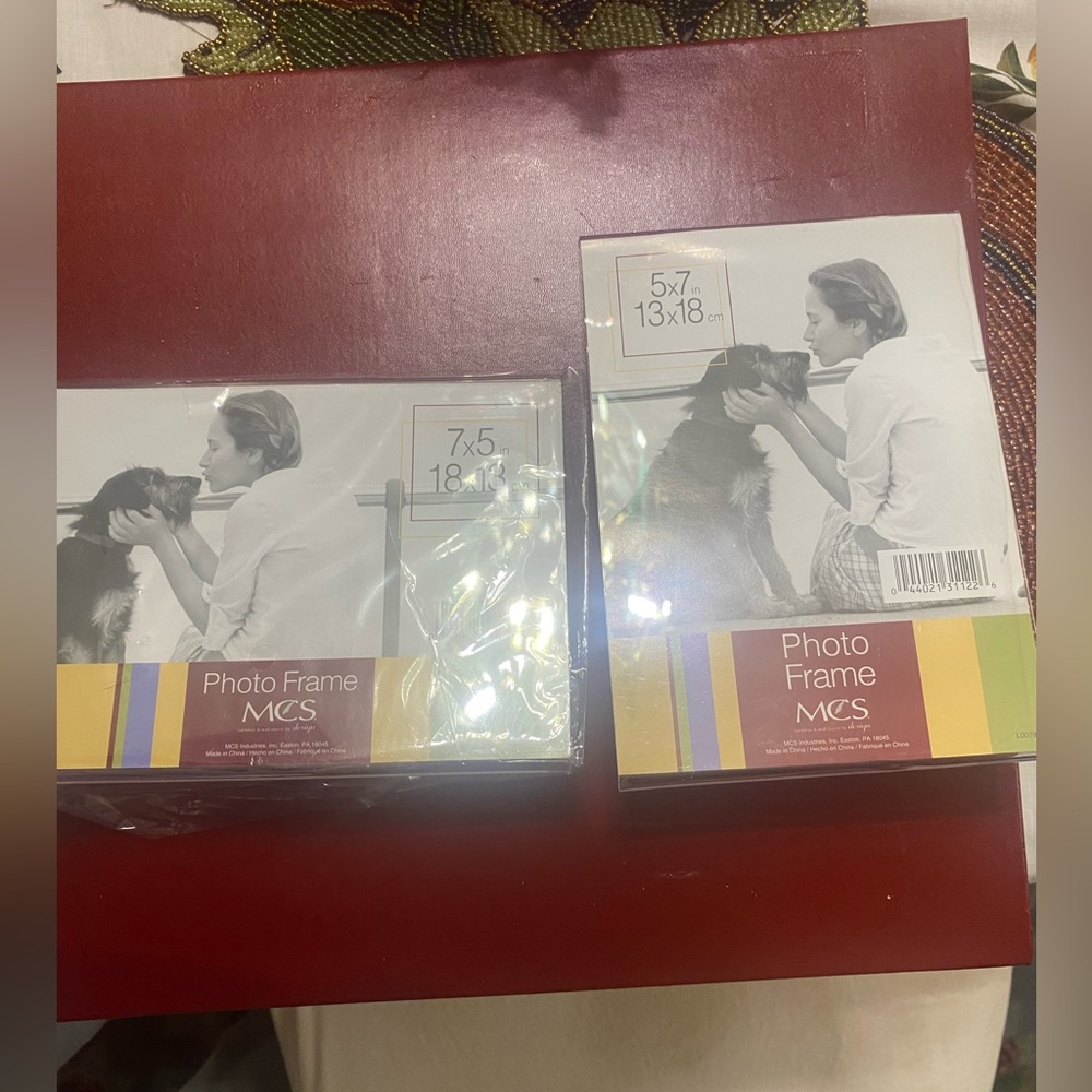 Set of 2 Clear 5x7 Photo Frames